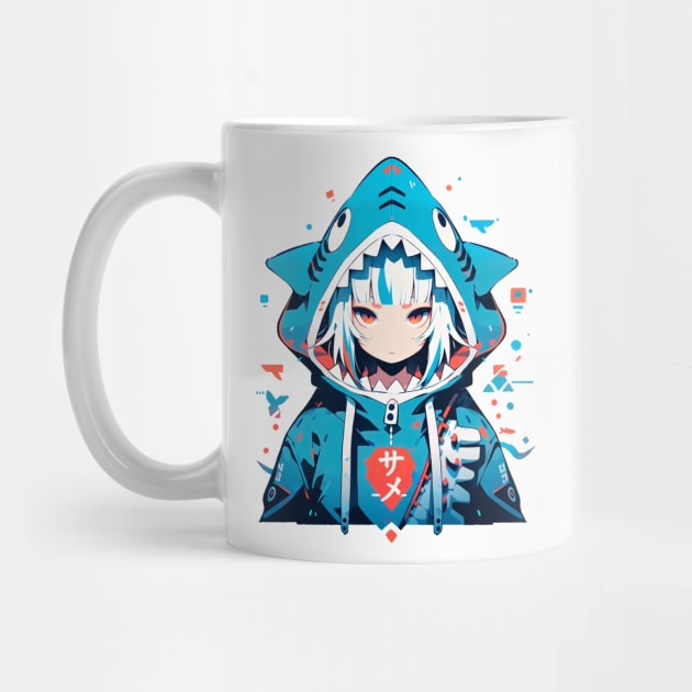 Shark hoodie anime discount